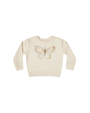 Butterfly Terry Sweatshirt - Natural