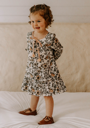 Miann & Co Kids - Long Sleeve Flowy Dress - Secret Garden Floral