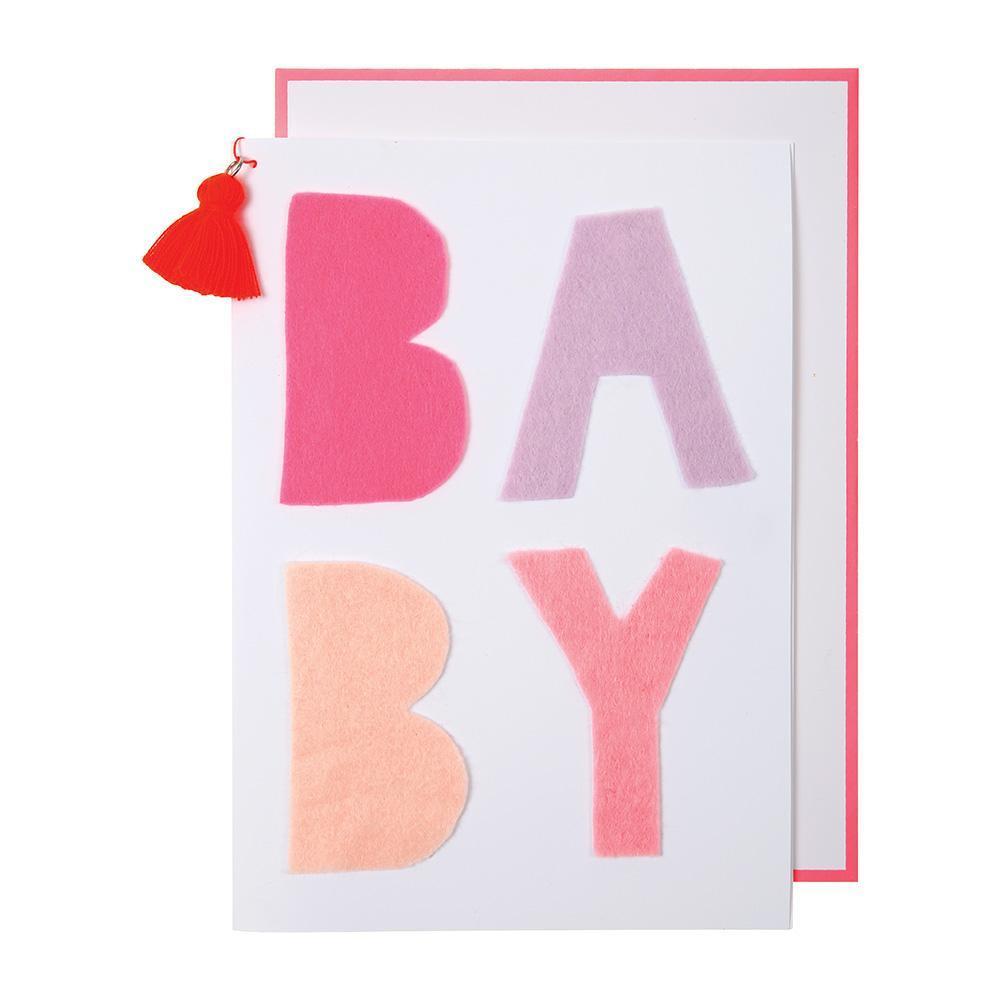Meri Meri Card - Pink Felt Baby