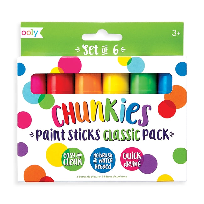 Chunkies Paint Sticks: Classic Pack - Set of 6 - Little