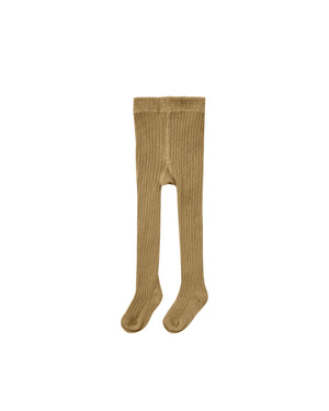 Rib Knit Tights - Goldenrod