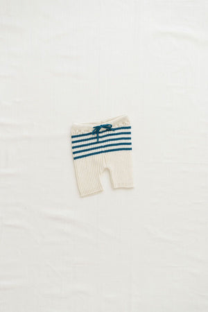 Heritage Knit Short - Ocean Stripes