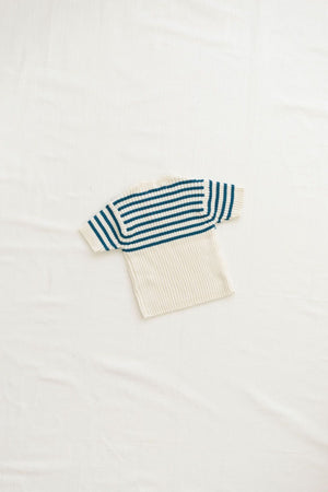Heritage Knit Top - Ocean Stripes